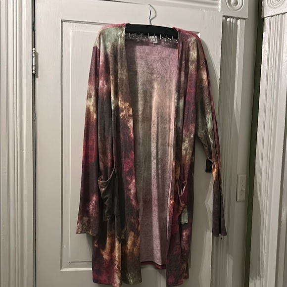 HEIMISH USA Sweaters - HEIMISH USA Multicolor Tie-Dye Cardigan